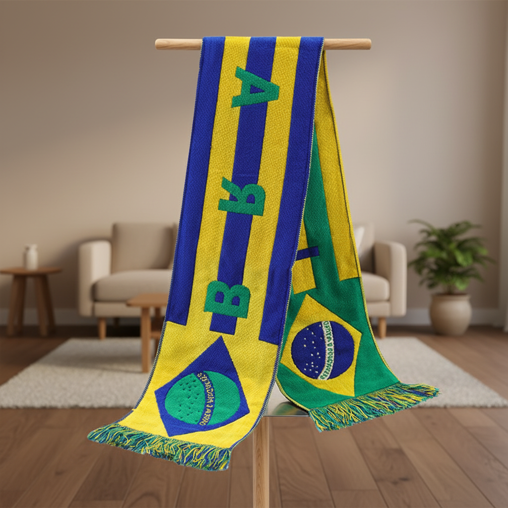Custom 2026 World Cup Embroidered Fan Scarf