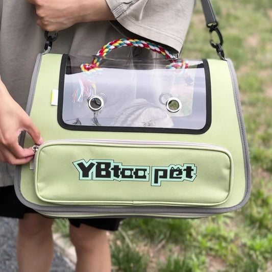 Sac pour animaux de compagnie, portable, transparent, visuel, grande capacité, pliable