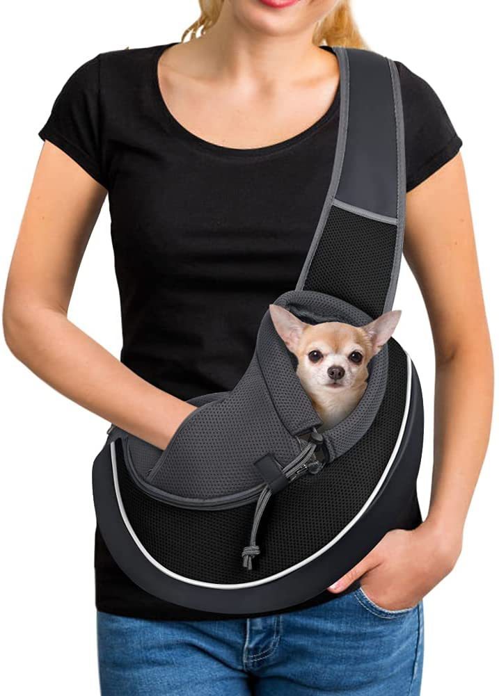 Sac de transport pour animaux de compagnie, sac à bandoulière portable d'extérieur pour chiens et chats, produits pour animaux de compagnie