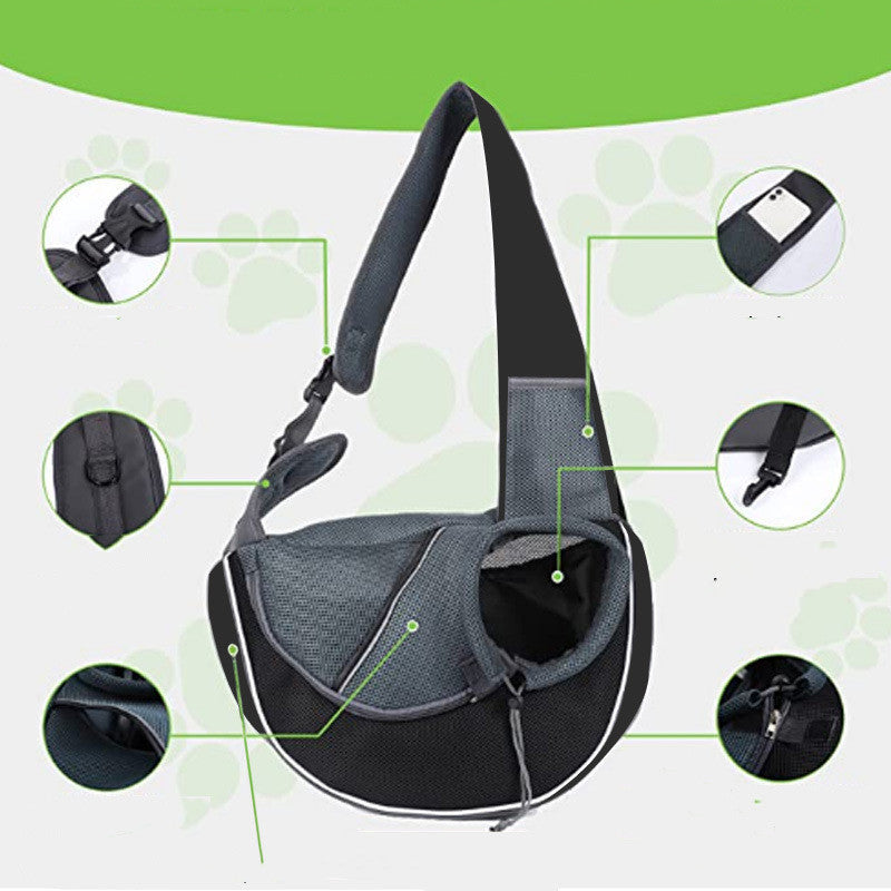 Sac de transport pour animaux de compagnie, sac à bandoulière portable d'extérieur pour chiens et chats, produits pour animaux de compagnie