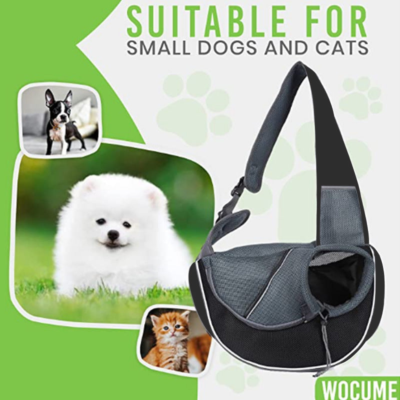 Sac de transport pour animaux de compagnie, sac à bandoulière portable d'extérieur pour chiens et chats, produits pour animaux de compagnie